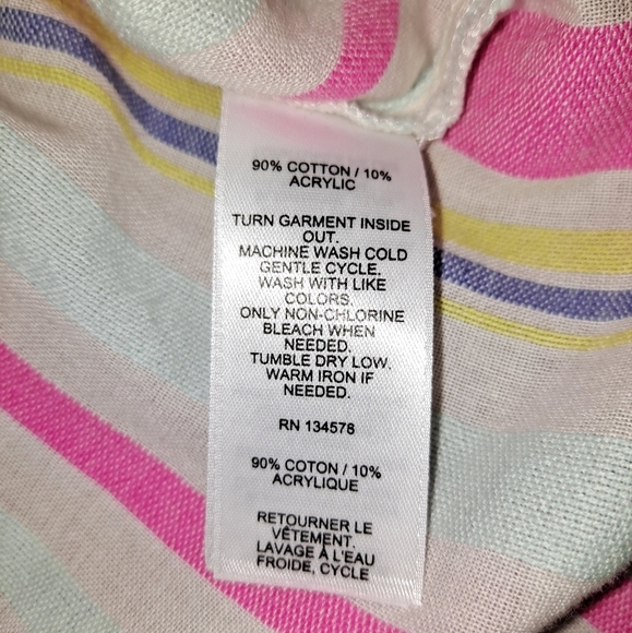 VINEYARD VINES Boca Grande Multi Stripe Lucaya Relaxed Tunic Size Medium - Picture 6 of 9